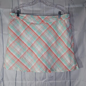 Lady Hagen Plaid Golf Athletic Skort